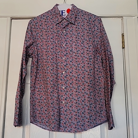 J Crew floral longsleeve - Picture 1 of 5